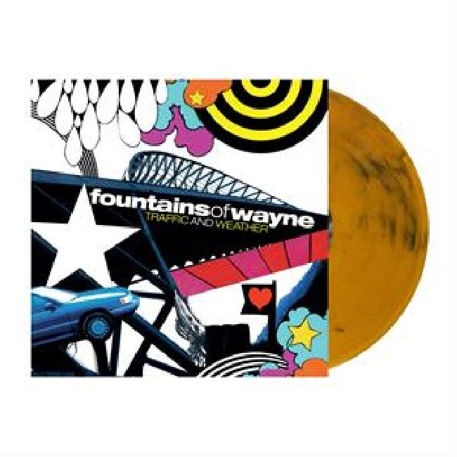 Fountains Of Wayne - Traffic and weather (.. Weather / Gold With Black Swirl Vinyl / Blf 22, Black Friday, Coloured Vinyl, Reissue, Insert, Limited Edition LP)