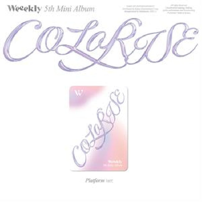 Weeekly - Colorise (5th Mini Album / Platform Album, Kit Album accessoires)