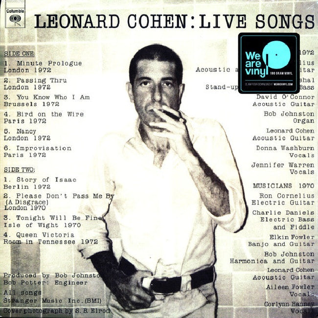 Cohen, Leonard - Leonard cohen: live songs (3931499 LP)