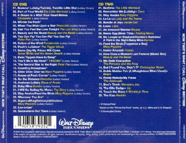 V/A (Various Artists) - Now disney bedtime (Now That's What I Call  Disney Bedtime CD)