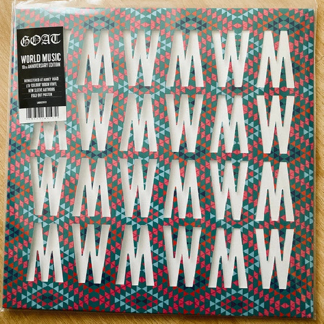 Goat - World music (10th Ann. / Pink Vinyl In Blue Die Cut Sleeve W/Poster, Coloured Vinyl, Anniversary Edition, Remastered, High Quality LP)