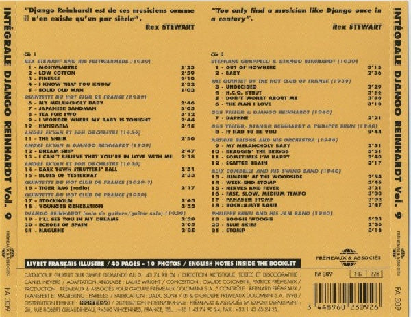Django Reinhardt - Integrale vol.9 - h.c.q strut (Complete Django CD)
