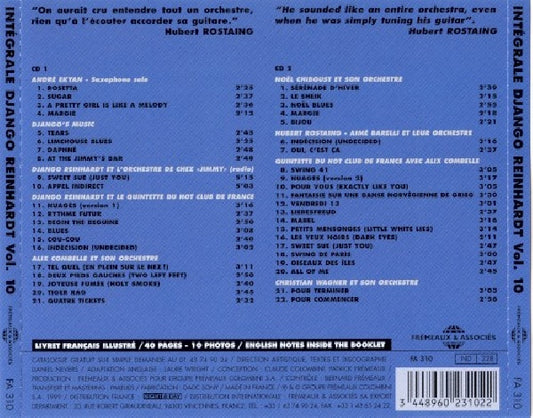 Django Reinhardt - Integrale vol.10 - nuages (CD)