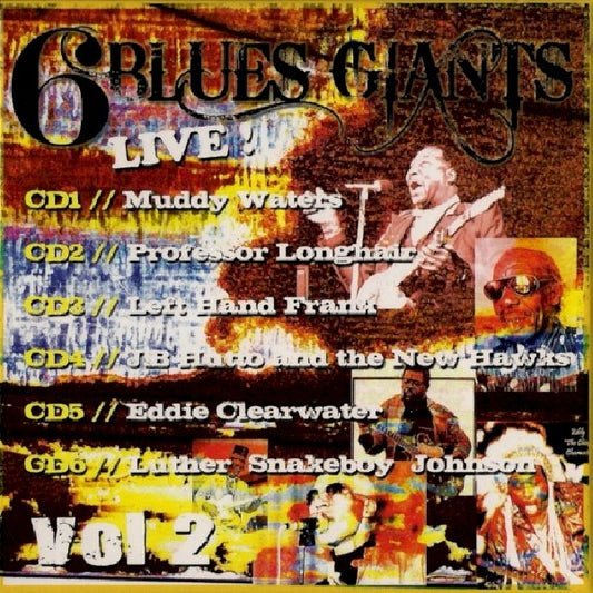 V/A (Various Artists) - 6 blues giants live 2 (W/Muddy Waters/Professor Longhair/Left Hand Frank.. CD)
