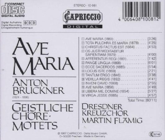 Anton Bruckner - Ave maria (Dresdener Kreuzchor CD)