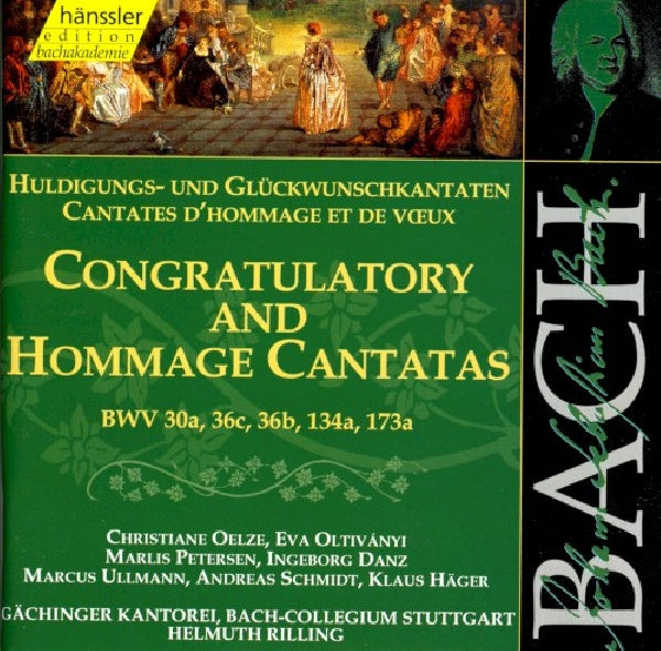 Johann Sebastian Bach - Secular vocal works (W/Gachinger Kantorei Stuttgart, Helmuth Rilling, Bach-C CD)