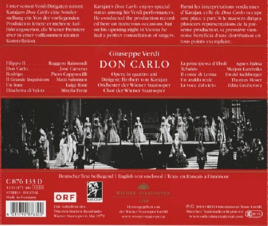 Giuseppe Verdi - Don carlo (Wiener Staatsoper/Herbert von Karajan CD)