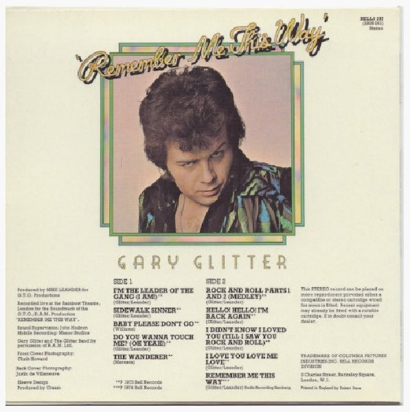 Gary Glitter - Remember me this way (.. This Way, Jpn-Imp. Ltd Cardboard Sleeve CD)