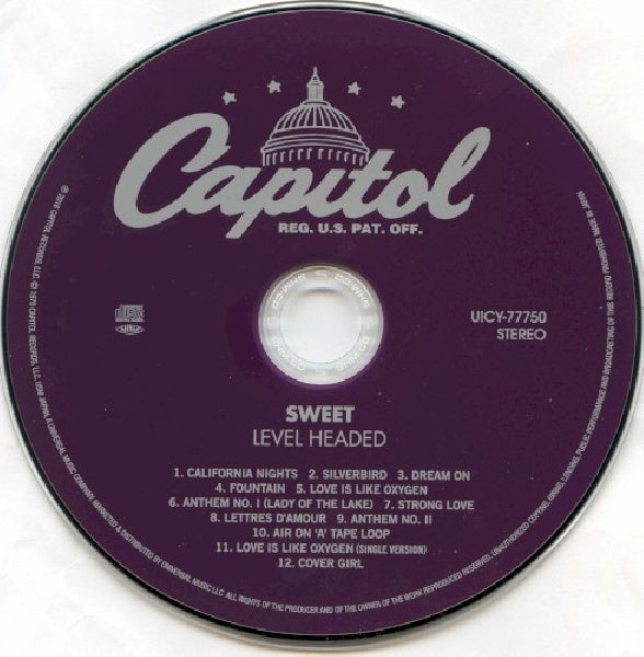 Sweet - Level headed (Japan Import, Shm-CD, Jpn-Imp. Ltd Cardboard Sleeve CD)