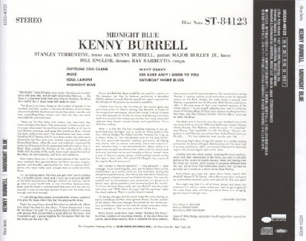 Kenny Burrell - Midnight blue (Japan Import / Uhqcd, Hi-Res CD (Mqa\/Uhqcd) CD)