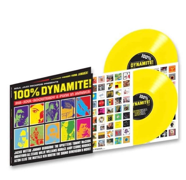 V/A - 100% dynamite! (Rsd 22 / Yellow  Vinyl Exclusive!, Rsd, Coloured Vinyl LP)