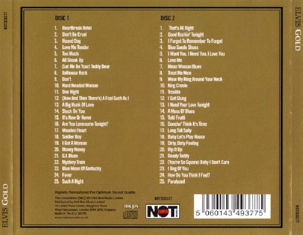 Presley, Elvis - Gold -50 original hits- (2950353 CD)