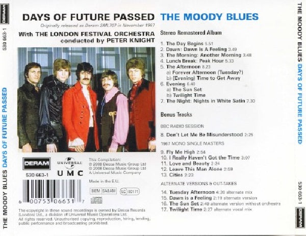 Moody Blues - Days of future..+ 10 (..Past //=Remastered Album + 10 Bonus Tracks= CD)
