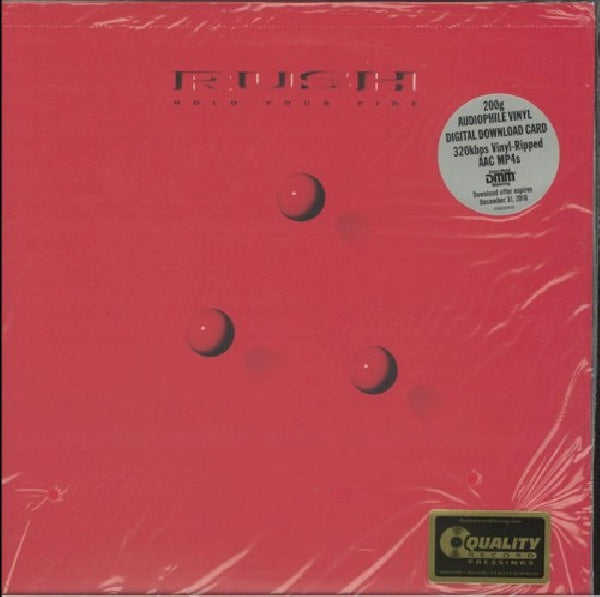 Rush - Hold your fire (180 Grams Vinyl + Download, High Quality LP)