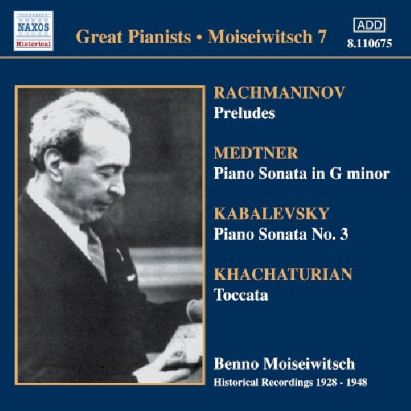 Rachmaninov/medtner - Historical recordings (1928-48/Benno Moiseiwitsch CD)