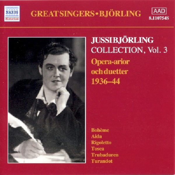 Jussi Bjorling - Edition vol.3 (Opera Arias & Duets/W/La Boheme/Rigoletto/Tosca/Aida/Ao CD)