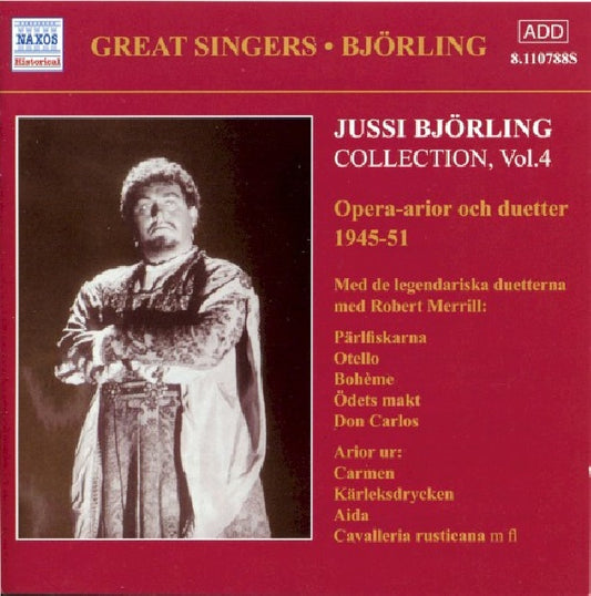 Jussi Bjorling - Collection vol.4 (Opear Arias & Duets 1945-1951/W/Otello/Boheme/Manon/Ao CD)