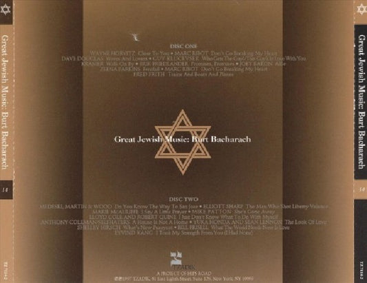 Burt. Bacharach =tribute= - Great jewish music (On John Zorn's Tzadik Label CD)