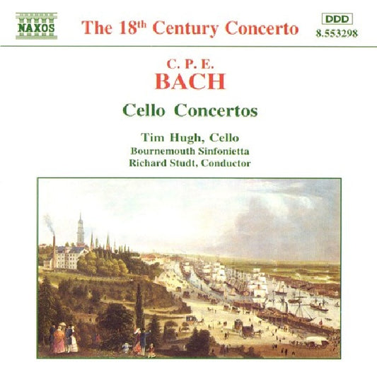 C.p.e. Bach - Cello concertos (-Cello:Tim Hugh/Bournemouth Sinfonietta/Richard Studt CD)