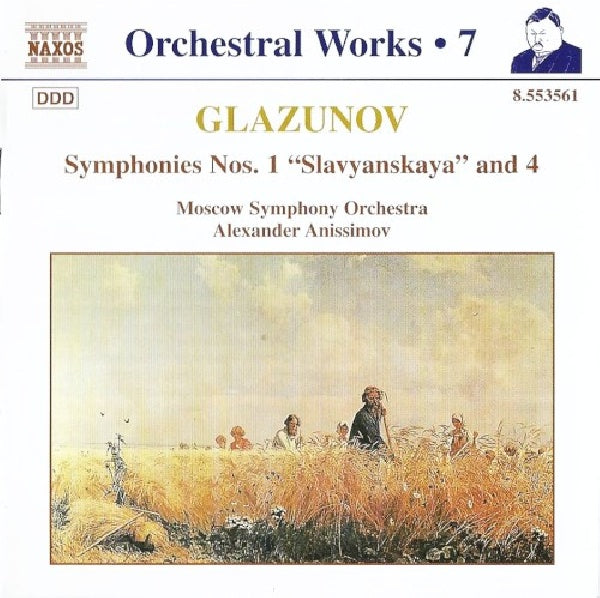 Alexander Glazunov - Symphonies no.1 vol.7 (W/Moscow Sym.Orch., Alexander Anissimov CD)