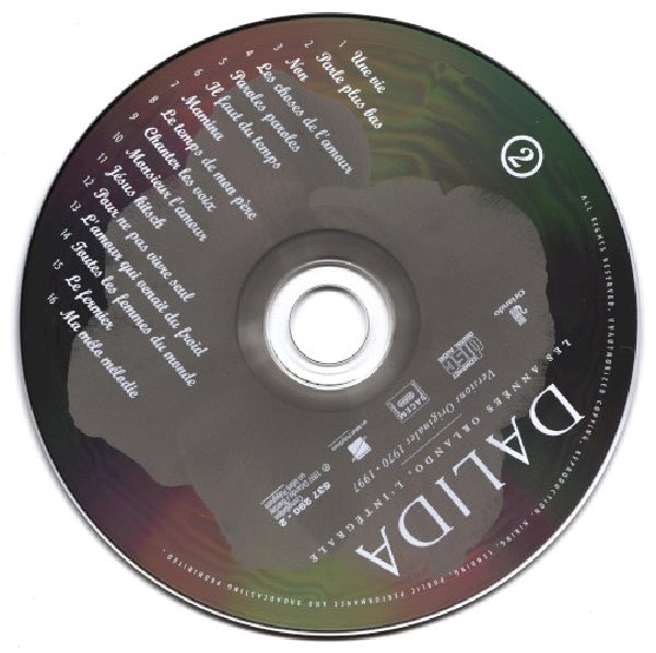 Dalida - Une vie (Les Annees Orlando Vol.2 CD)