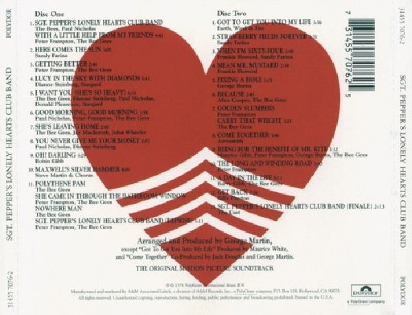 V/A (Various Artists) - Sgt. peppers lonely heart (W/ Peter Frampton, Robin Gibb, Earth, Wind & Fire CD)