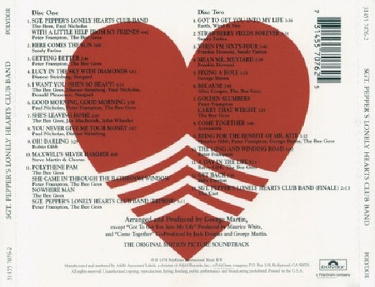 V/A (Various Artists) - Sgt. peppers lonely heart (W/ Peter Frampton, Robin Gibb, Earth, Wind & Fire CD)