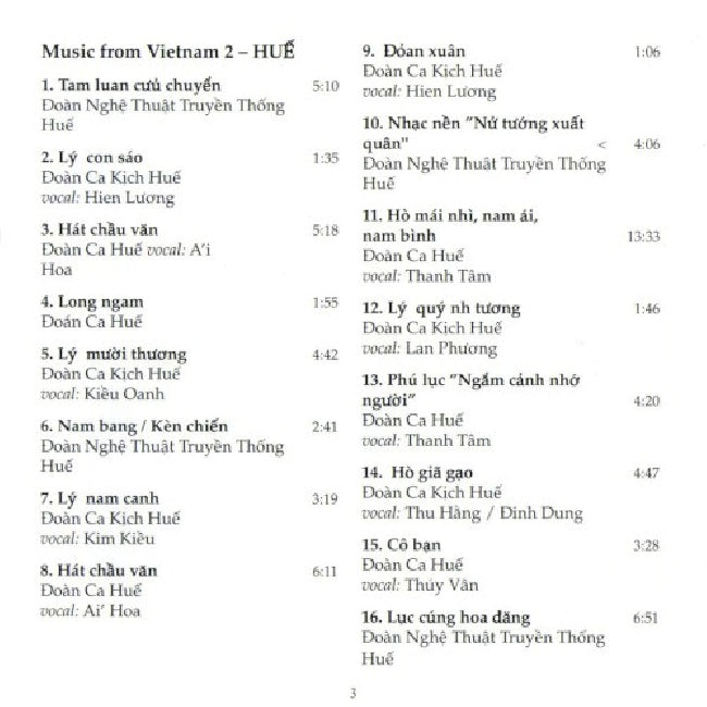 V/A (Various Artists) - Music from vietnam 2 (...City of Hue CD)