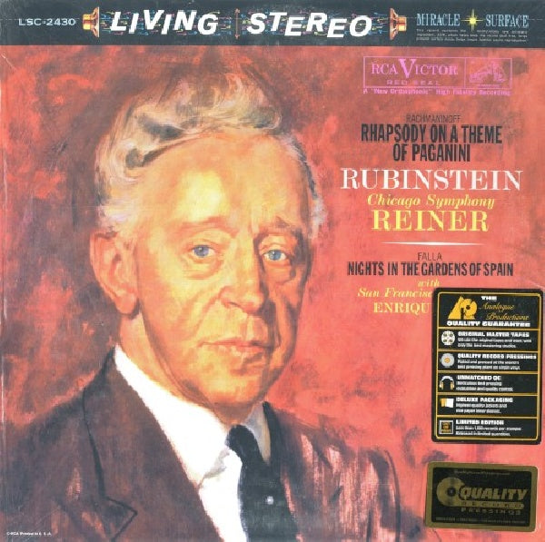 Rachmaninov/falla - Rhapsody on a theme of paganini/nights in the gardens o (.. of Paganini/Nights In the Gardens of Spain =200gr=, High Quality LP)