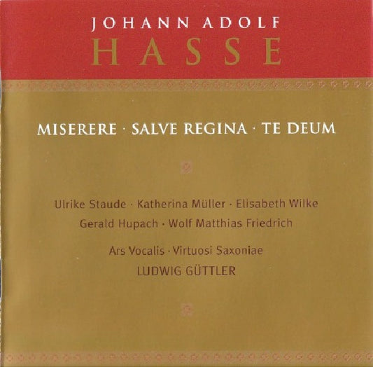 J.a. Hasse - Miserere-salve regina -wp (Muller/Staude/Guttler CD)
