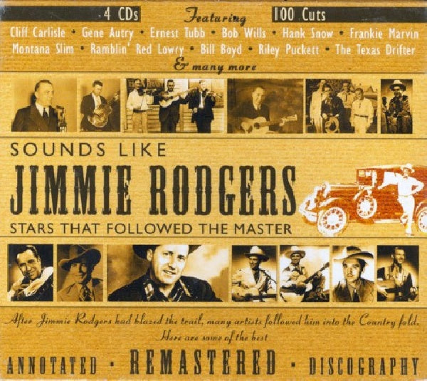 V/A (Various Artists) - Sounds like jimmy rodgers (W/Cliff Carlisle/Gene Aurty/Ernest Bob/Bob Willis/A.O. CD)