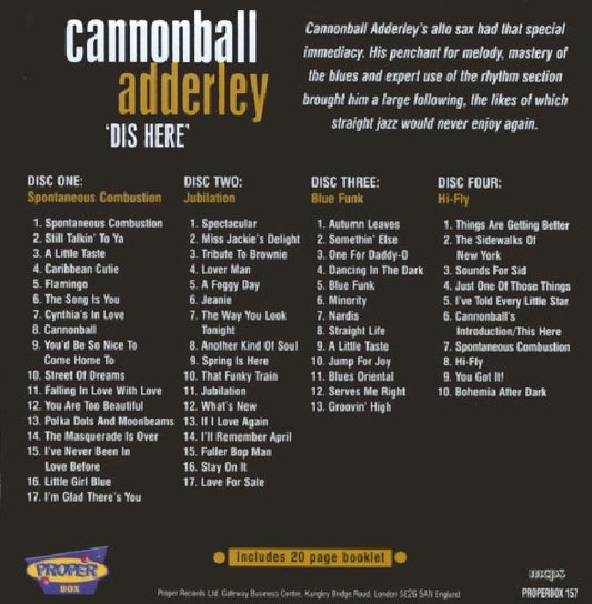 Cannonball Adderley - Dis here (CD)