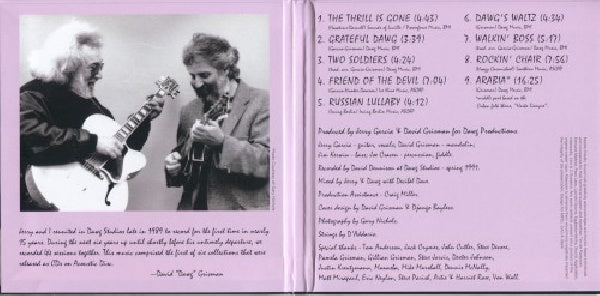 Jerry Garcia /david Gris - Jerry garcia and david grisman (.. David Grisman =Numbered/Hybrid Sacd=, Super Audio CD CD)
