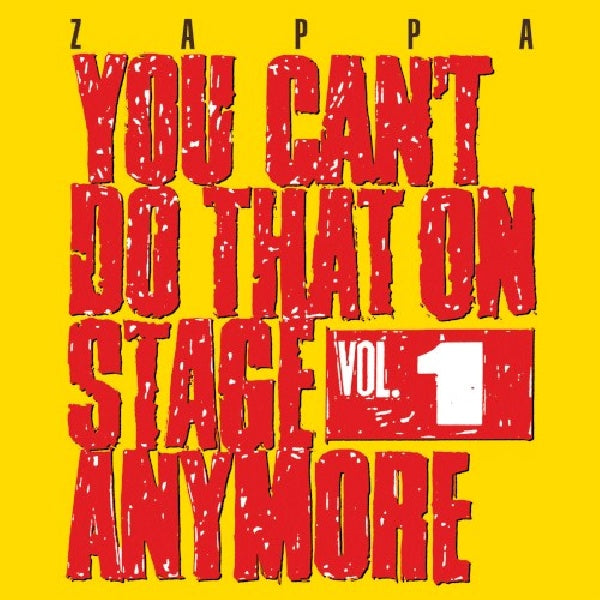 Frank Zappa - You can't do that vol.1 (.. On Stage Anymore CD)