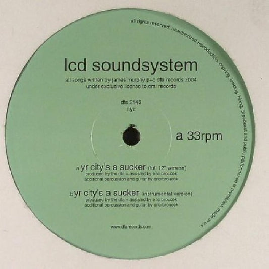 Lcd Soundsystem - Yr city's a sucker (12-inch maxi-single)