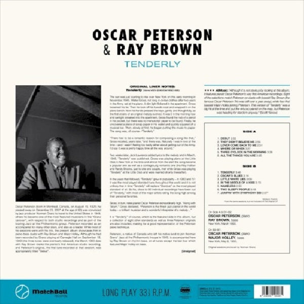 Oscar Peterson & Ray Brown - Tenderly (1 Bonus Track LP)