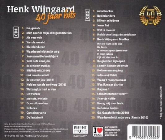 Henk Wijngaard - 40 jaar hits (CD)