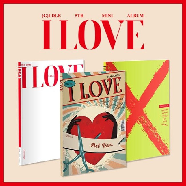G I-dle - I love (5th Mini Album / 100p Booklet / 3 Versions CD)