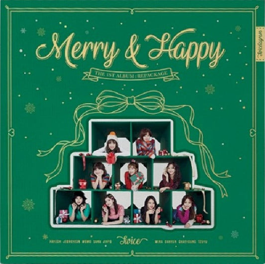 Twice - Merry & happy monograph (Incl. Photobook/Photocard/Postcard/Sticker CD)