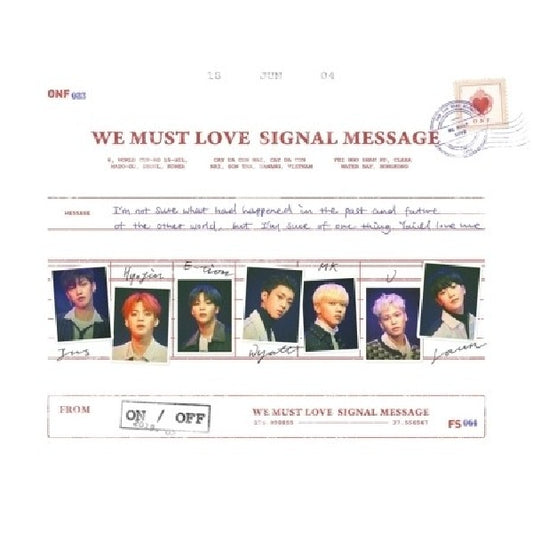 Onf - We must love signal message (.. Signal Message/ Incl. Photobook, Photocard CD)