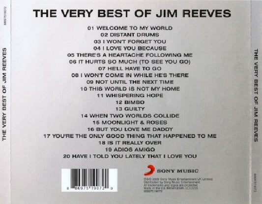 Jim Reeves - Very best of jim reeves (CD)