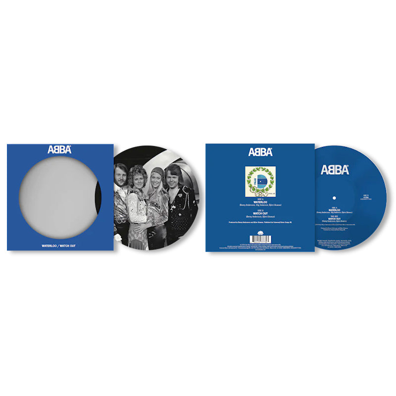 Abba - 7-Waterloo / Watch Out (Picture Disc, Limited Edition, Anniversary Edition 12-inch maxi-single)
