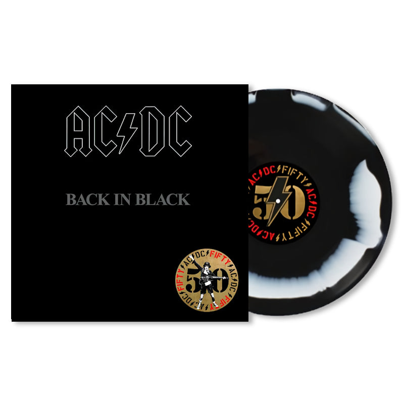 Ac/Dc - Back in black -AC/DC fifty- (Black & White, Insert, Coloured Vinyl, Limited Edition LP)