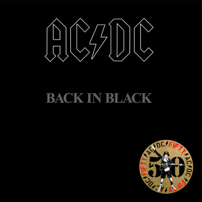 Ac/Dc - Back in black -AC/DC fifty- (Black & White, Insert, Coloured Vinyl, Limited Edition LP)