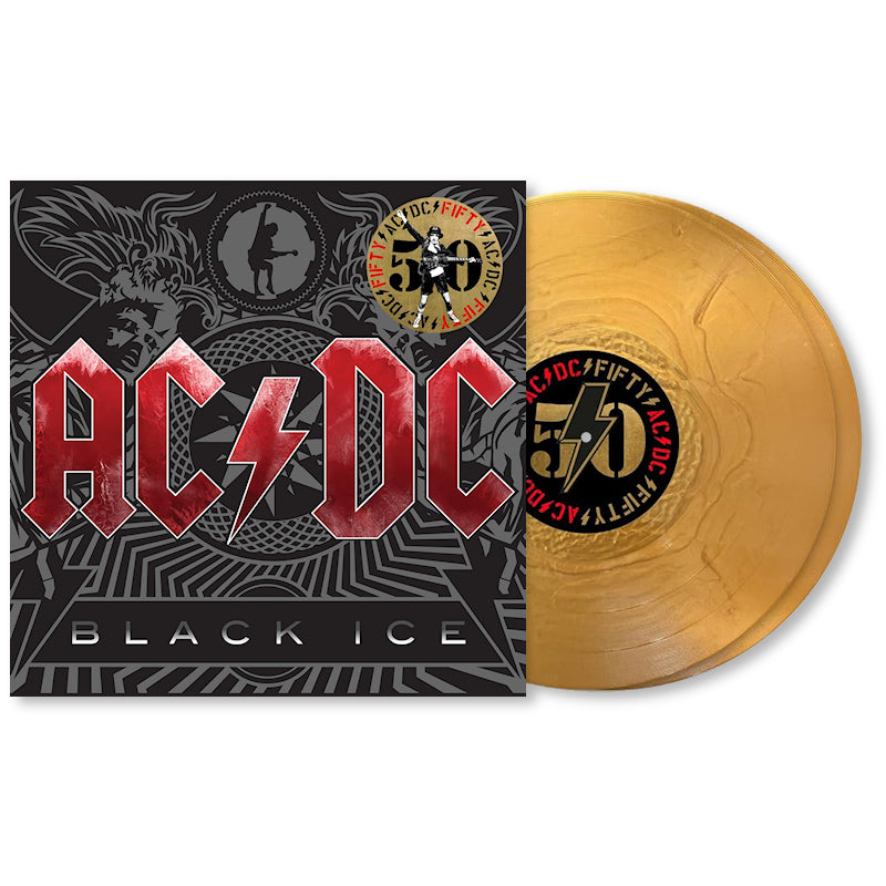 AC/DC - Black ice (50th anniversary gold color vinyl) (Gold 180g, High Quality, Insert, Coloured Vinyl, Anniversary Edition LP)