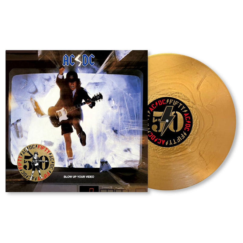 AC/DC - Blow up your video (50th anniversary gold color vi (Gold 180g, High Quality, Insert, Coloured Vinyl, Anniversary Edition LP)