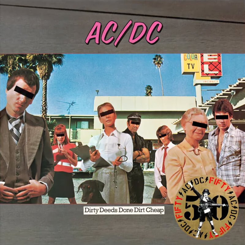 Ac/Dc - Dirty deeds done dirt cheap -AC/DC fifty- (Gold Metallic, High Quality, Insert, Coloured Vinyl, Limited Edition LP)
