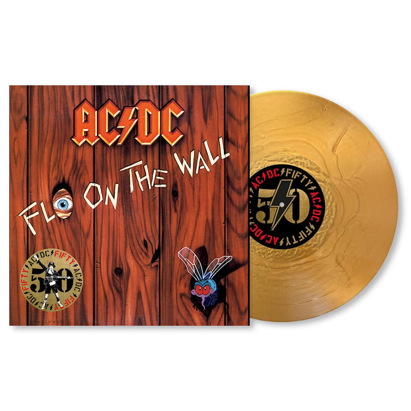 AC/DC - Fly on the wall (50th anniversary gold color vinyl (Gold 180g, High Quality, Insert, Coloured Vinyl, Anniversary Edition LP)