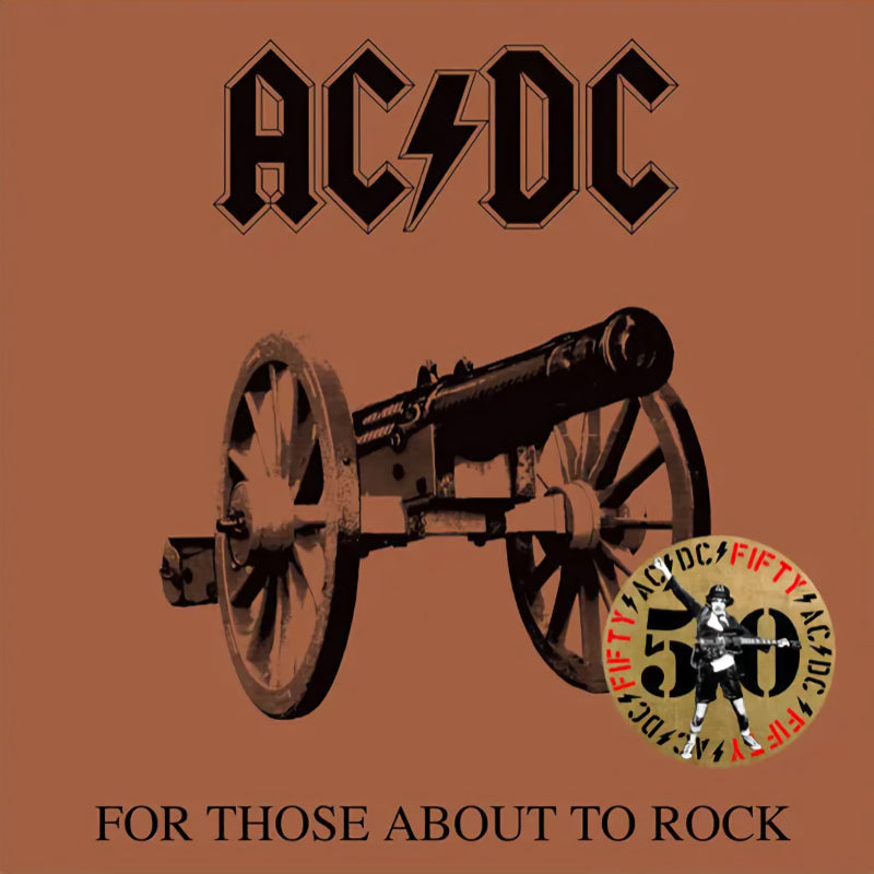 Ac/Dc - For those about to rock (we salute you) -AC/DC fifty- (Gold Metallic, High Quality, Insert, Coloured Vinyl, Limited Edition LP)