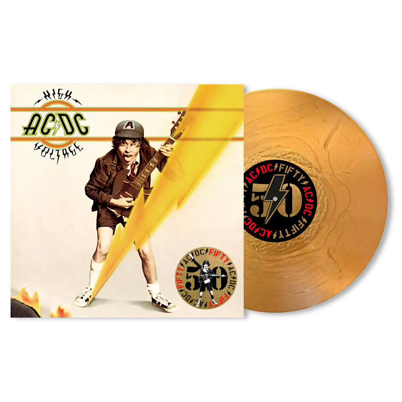 Ac/Dc - High voltage -AC/DC fifty- (Gold Metallic, High Quality, Insert, Coloured Vinyl, Limited Edition LP)